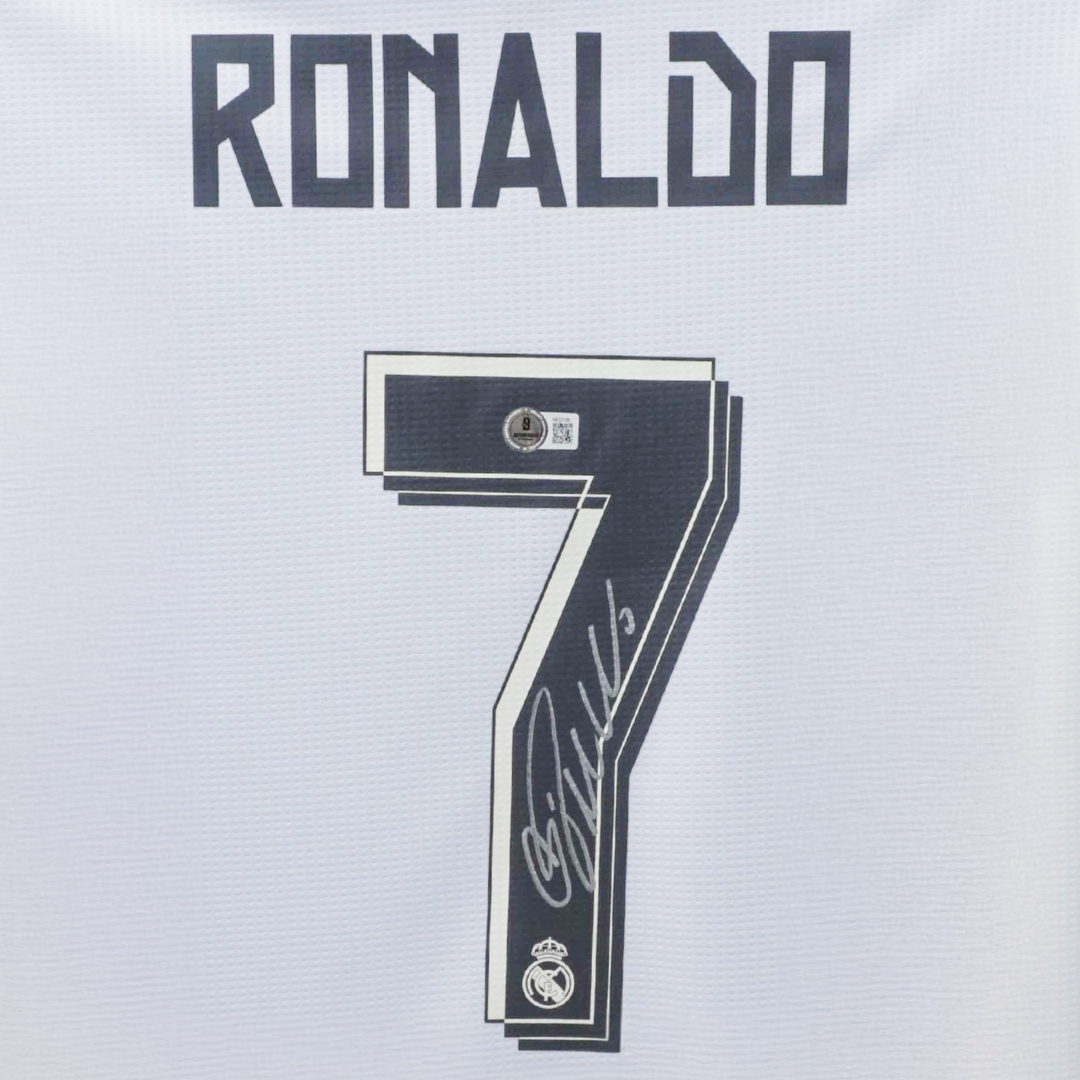 Cristiano Ronaldo Signed Real Madrid UCL Final Soccer Jersey #7 with Beckett COA